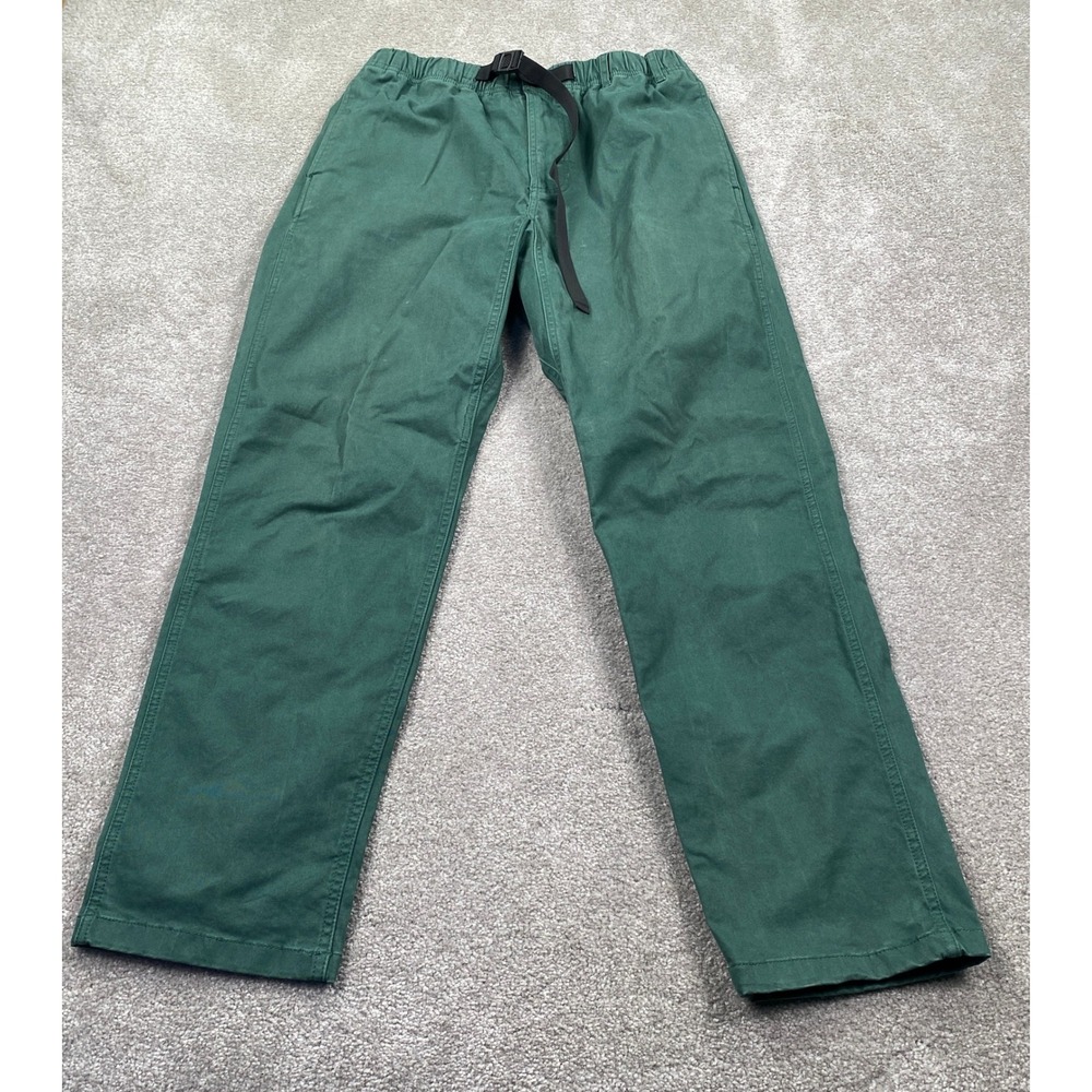 Stoic Hiking Pants Mens Size Medium Green Elastic Belted Utility Gorpcore